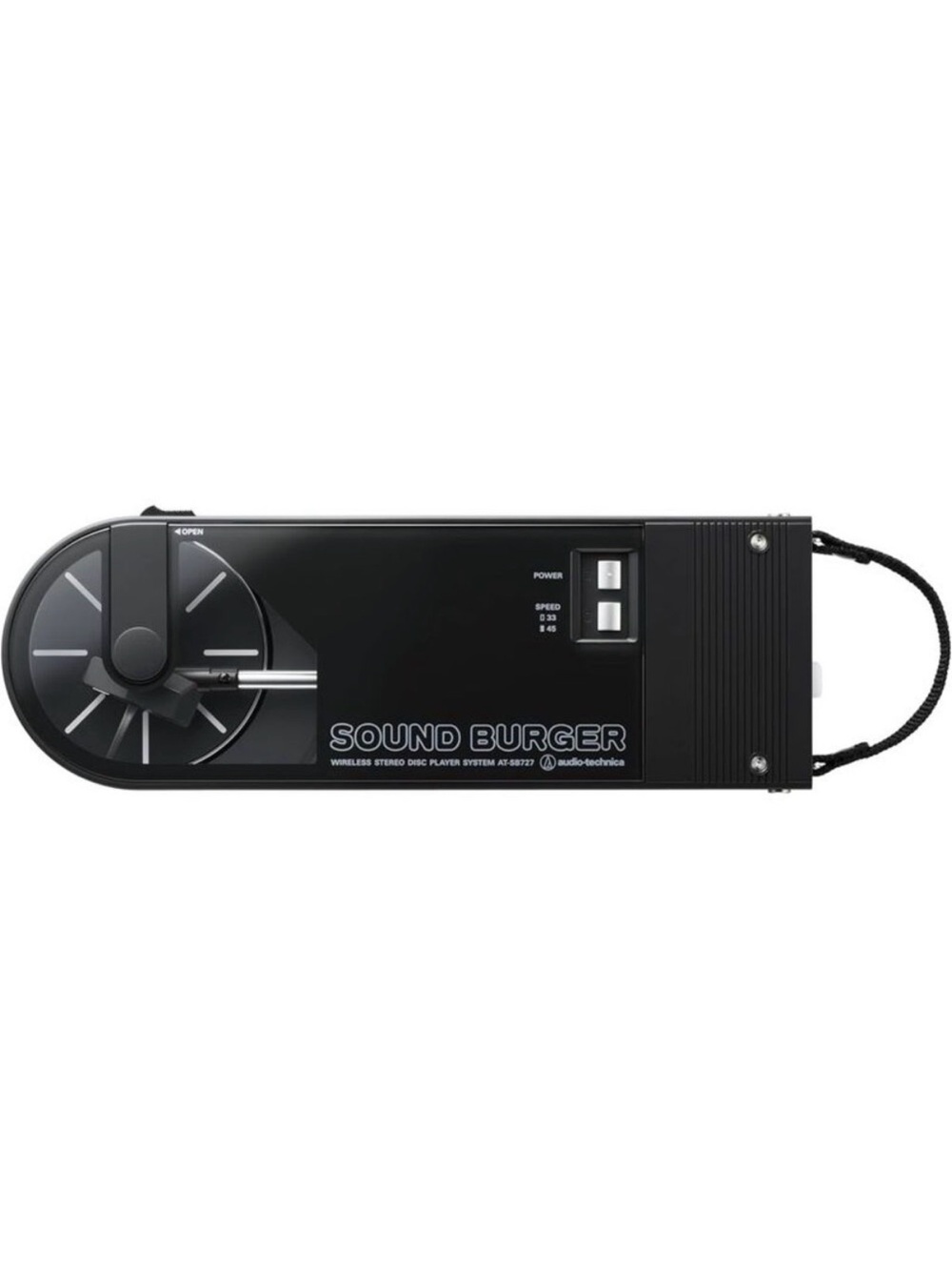 Audio-Technica Sound Burger Portable Bluetooth Vinyl Turntable - Black AT-SB727